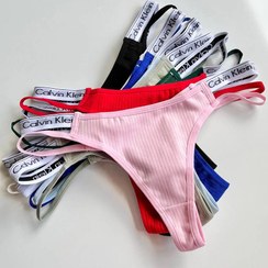 تصویر شورت لامبادای کبریتی فانتزی زنانه کلوین کلاین رنگ مشکی 