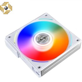 تصویر فن کیس لیان لی UNI Fan AL120 V2 RGB WHITEبسته 3 عددی 