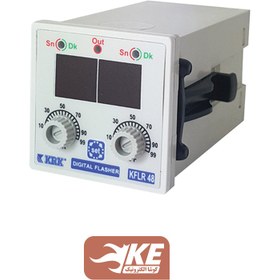 تصویر تایمر آنالوگ تکرار شونده تابلویی KRK مدل KFLR-48 