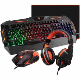 تصویر ست و باندل 4x1 گیمینگ میشن MeeTion مدل C500 ا (MEETiON Gaming Keyboard Mouse pad with Headset, Wired LED RGB Backlight Bundle) (MEETiON Gaming Keyboard Mouse pad with Headset, Wired LED RGB Backlight Bundle)