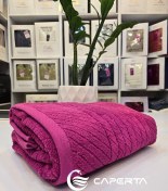 تصویر حوله حمام کوتون سرخابی 