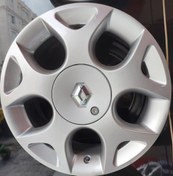 تصویر رینگ فابریک سایز۱۵ (۱۰۰×۴) نقره‌ای رنو ساندرو استپ وی اروند Original wheel size 15"(4×100) Silver Sandro stepway Arvand