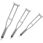 تصویر عصای زیر بغل زیکلاس مد مدل ZY801 - رنگ:نقره ای - سایز:L 