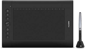 تصویر Huion H610 Pro V2 Graphic Drawing Tablet Tilt Function Battery-Free Stylus and 8192 Pen Pressure with 8 Pen Nibs 
