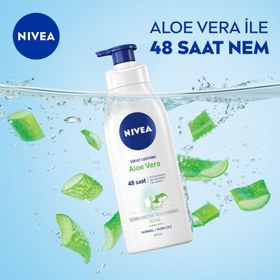 تصویر لوسیون بدن نیوآ، مدل آبرسان(آلوئه‌ورا) 48H، حجم 400 میلی‌لیتر Nivea Aloe & Hydration Body Lotion 400ml