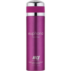 تصویر اسپری خوشبو کننده بدن ایفوریا نایس 200 میلی لیتر Nice Body Spray euphoria 200 ml