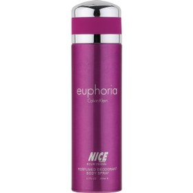 تصویر اسپری خوشبو کننده بدن ایفوریا نایس 200 میلی لیتر Nice Body Spray euphoria 200 ml