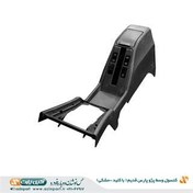 تصویر کنسول وسط پژو پارس مشکی قدیم با دسته سیم و کلید 