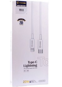 تصویر کابل شارژ تایپ سی به آیفون ( اپل ) X-HANZ PD18 ا Cable Charge Typ c To Iphone X-HANZ PD18 20w (Lightning) Cable Charge Typ c To Iphone X-HANZ PD18 20w (Lightning)
