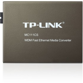 تصویر TPLINK MC112CS 10/100Mbps WDM Media Converter 