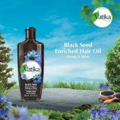 تصویر روغن مو سیاه دانه واتیکا Vatika Naturals Enriched Hair BlackSeed Oil حجم 200میلی لیتر 