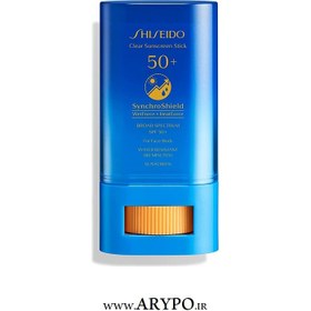 تصویر ضدآفتاب صابونی صورت و بدن ضدآب شیسیدو ا +shiseido Clear Sunscreen Stick SPF50 +shiseido Clear Sunscreen Stick SPF50