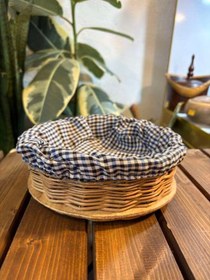 تصویر سبد نان حصیری دست بافت 