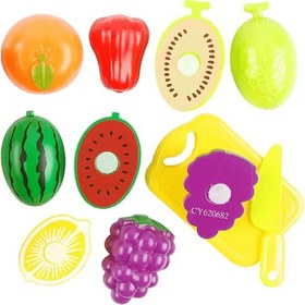 تصویر ست میوه برشی 15 تکه سبد دار 