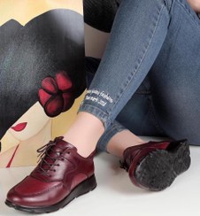 تصویر کفش کتونی تمام چرم زنانه کد 651 