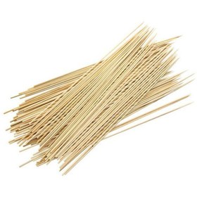 تصویر سیخ چوبی مدل hl بسته 125 عددی | کرم 