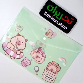 تصویر پوشه زیپی A4 کاپی بارا 