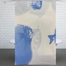 تصویر پرده حمام کد PH280 سایز 180x180 سانتی متر آویز حمام