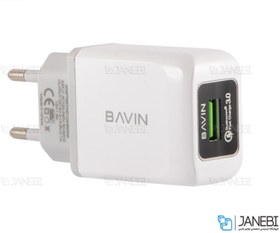 تصویر شارژر دیواری سریع و کابل میکرو یو اس بی باوین Bavin PC388Y Micro USB Charger 