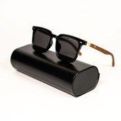 تصویر عینک آفتابی با دسته چوب نشکن 