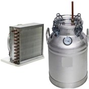 تصویر دستگاه تقطیر۳۰ لیتری (گلابگیر یا عرقگیر) با کندانسور خنک کننده فن دار و ترمومتر (دماسنج) ا Distiller 30 litr Distiller 30 litr