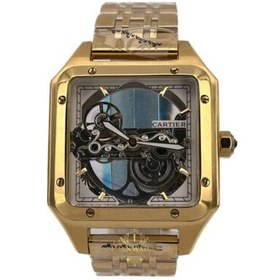 تصویر ساعت مچی کارتیر مردانه اتوماتیک طلایی Cartier Automatic CRA81 