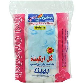 تصویر پنبه توپک سفید گل ارکید 