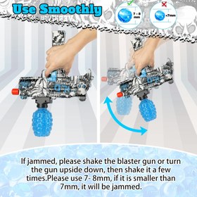 تصویر تفنگ تیر ژله ایی مدل UZI 