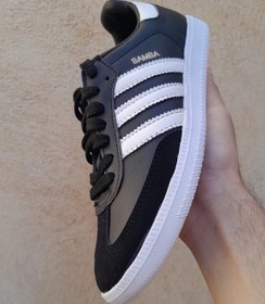 تصویر سامبا مشکی سفید adidas samba