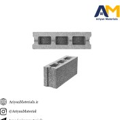 تصویر بلوک دیواری توخالی ته پر با سه سوراخ 14.5 لیکا 