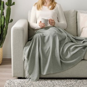 تصویر پتو مسافرتی ایکیا مدل HOLMVI IKEA HOLMVI Throw