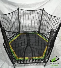 تصویر ترامپولین حفاظ دار ۱۷۰ سانت-مشخصات، قیمت و خرید 170 cm guarded trampoline