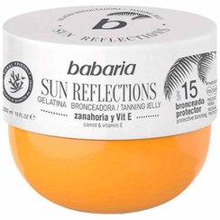 تصویر ژل برنز کننده بدن باباریا مدل TANNING JELLY حجم ۳۰۰ میل با عصاره نارگیل و هویج SPF30 