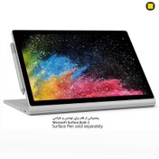 تصویر لپ تاپ مایکروسافت Surface Book 2 پردازنده i5 رم ۸ گیگابایت SSD ۲۵۶ گیگابایت صفحه نمایش لمسی ۱۳.۵ اینچی 