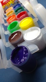 تصویر گواش 12 نگ جعبه طلقی آریا سایز بزرگ 