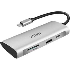 تصویر هاب 7در1 ویوو مدل WiWU Alpha 7-in-1 Multiport USB C Hub 731HP 