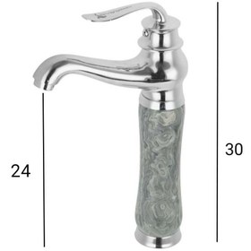 تصویر شیر روشویی پایه بلند اسناپل مدل سنگی ا Snapple basin tap Snapple basin tap