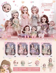 تصویر عروسک باربی پلک زن تمام مفصلی مادر و بچه کد1312 