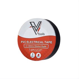 تصویر نوار چسب برق(لنت برق) ۱۰ یاردی VTOOLS بسته ۱۰ عددی VTOOLS PVC electrical tape