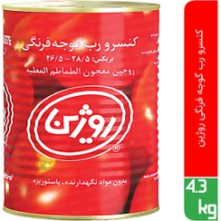 تصویر کنسرو رب گوجه فرنگی روژین بسته اقتصادی با در آسان بازشو 