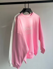 تصویر هودی زنانه اورسایز بروکلین ترند رنگ صورتی 