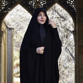 تصویر چادر عبایی ساده مدل جده 