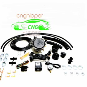 تصویر کیت کامل سی ان جی شهاب بدون مخزن و پایه Shehab CNG complete kit without tank