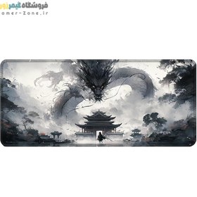 تصویر موس پد گیمینگ طرح Dragon/Samurai سایز بزرگ مدل Dragon Samurai (DRS-10) Large Gaming Mouse Pad 