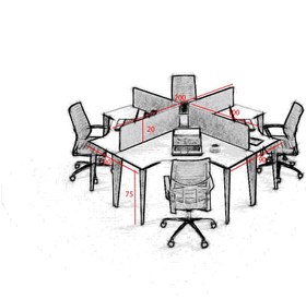 تصویر میز کارگروهی F117 