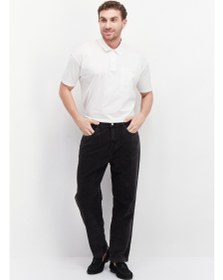 تصویر شلوار بافت‌دار مردانه فیت راحت، مشکی برند esprit Men Relaxed Fit Textured Pant, Black