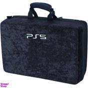 تصویر کیف کنسول بازی سونی PS5 Slim مخملی 