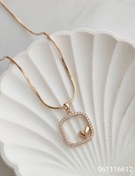 تصویر گردنبند زنانه نگین دار طرح قلب مارک ژوپینگ جدید آبکاری شده ضد حساسیت رنگ ثابت کیفیت عالی کد 1515580 