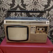 تصویر رادیو کاست تلویزیون شارپ بسیار کمیاب 
