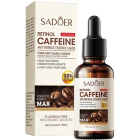 تصویر سرم صورت ضد چروک حاوی رتینول و کافئین سادور حجم 30 میل Sadoer Sadoer Retinol and Caffeine Anti-Wrinkle Essence Hydrating Original Serum 30ml